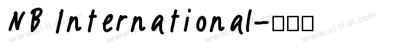 NB International字体转换